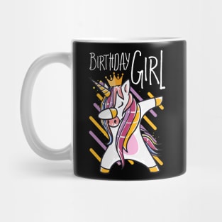 Unicorn Birthday Girl Gift Mug